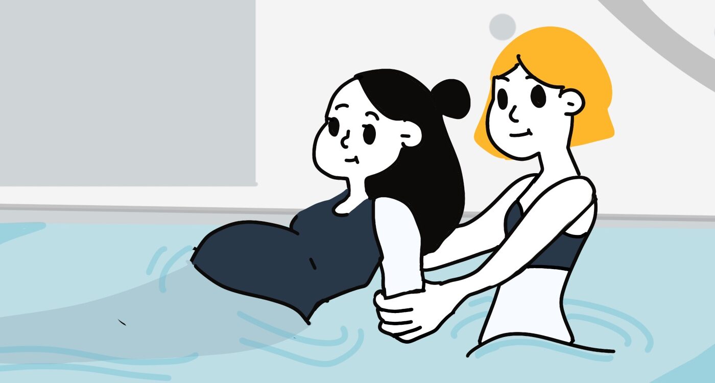 Monitor de actividades acuáticas para embarazadas