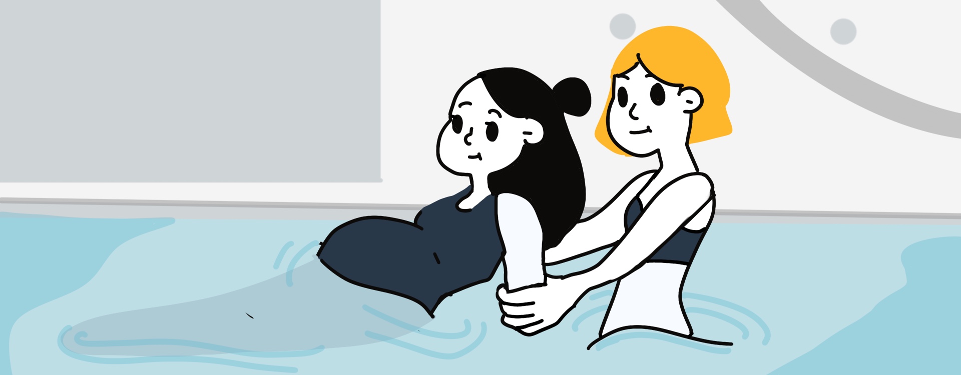 Monitor de actividades acuáticas para embarazadas