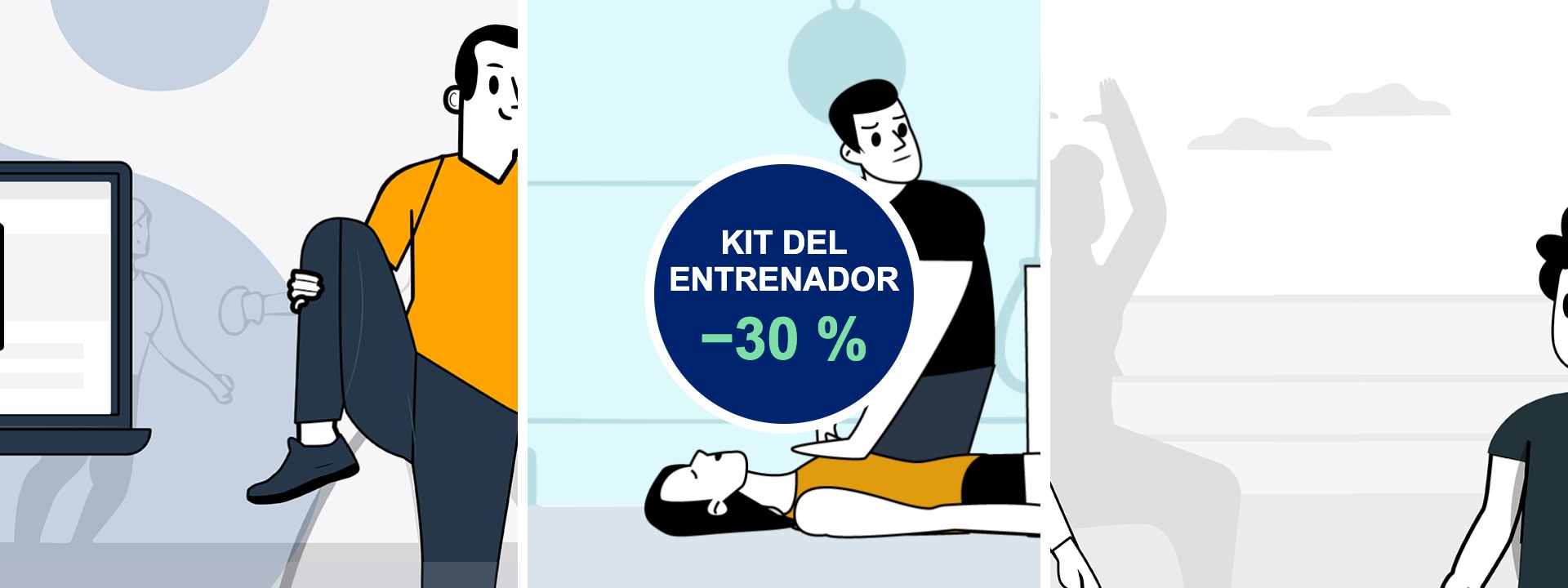 Kit del entrenador: PRL, RCP y DESA y LOPIVI con un 30 % de descuento