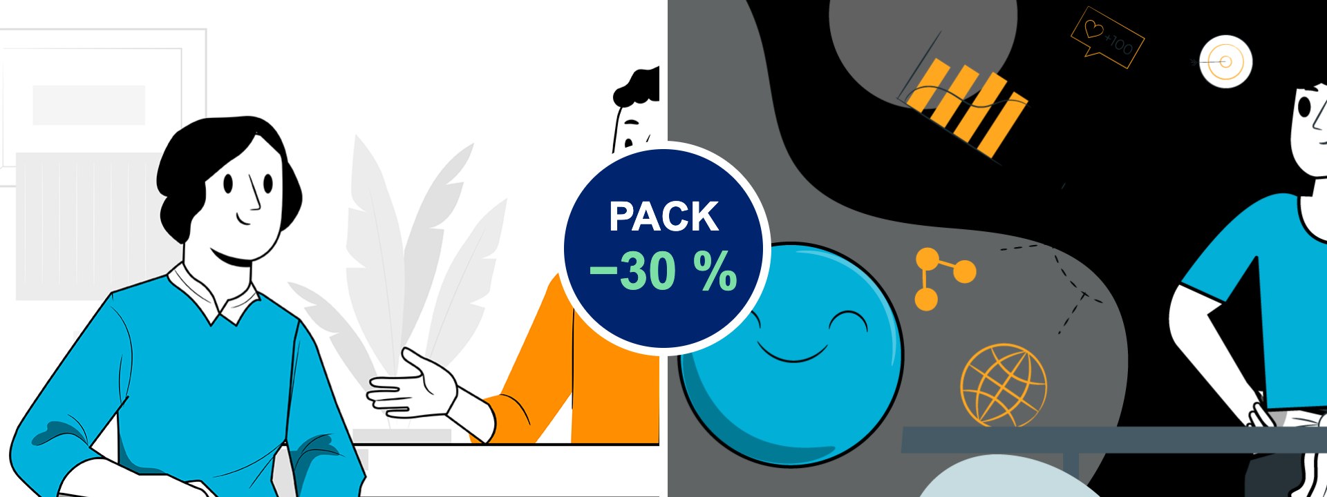 Pack ventas: COMT052PO comunicación con el cliente + COMT053PO habilidades de venta con un 30 % de descuento